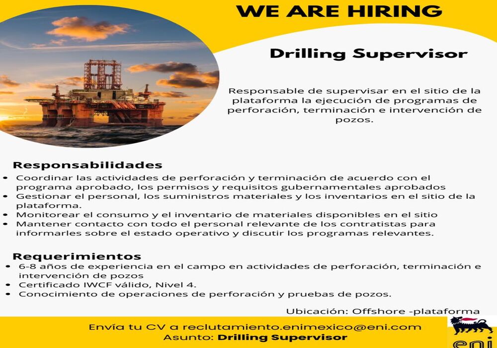Drilling Supervisor