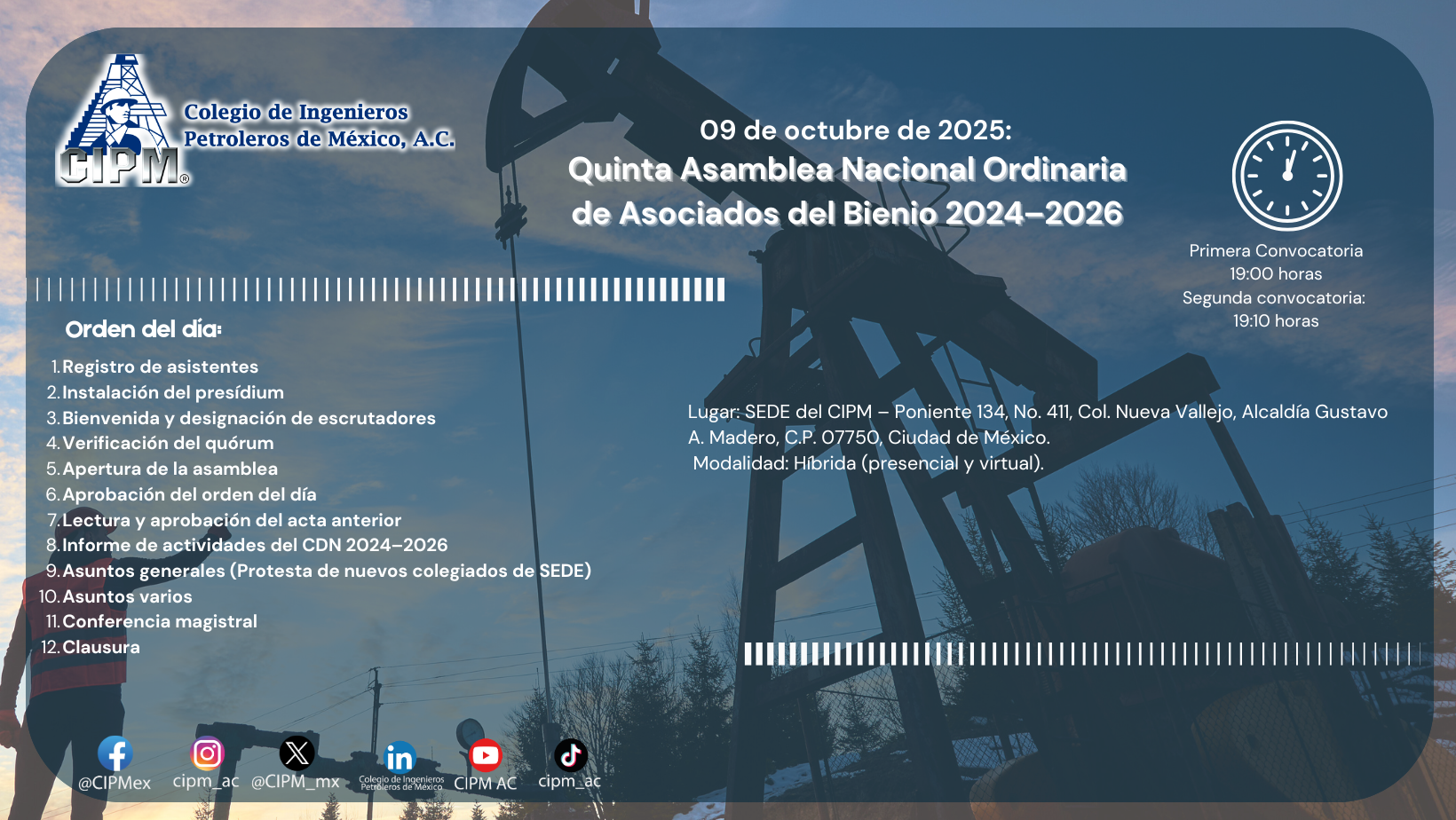 5a. Asamblea Nacional Ordinaria Bienio 2024 - 2026 24 abril 2026