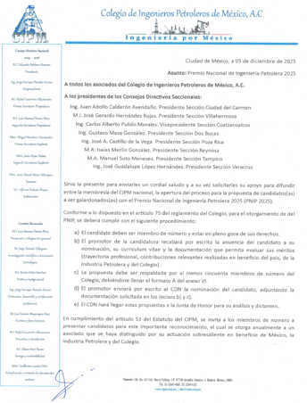 Convocatoria PNIP 2025