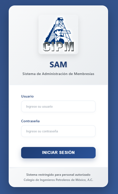 SAM - Sistema de Administración de Membresías